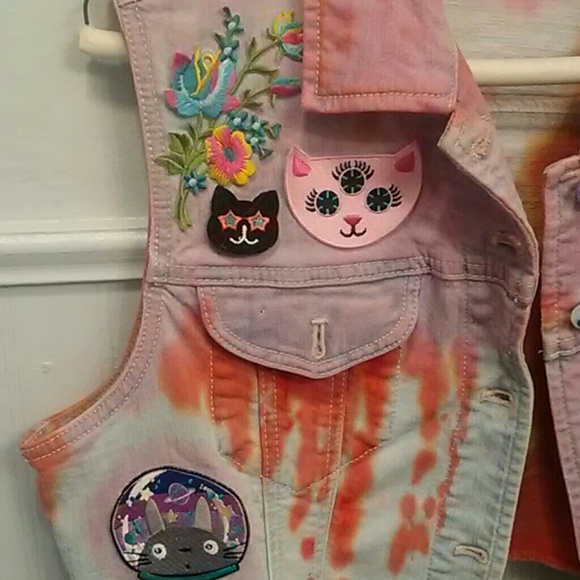Kawaii PUNK VEST size 2 chicos plus. Fits ANYone - Picture 3 of 7